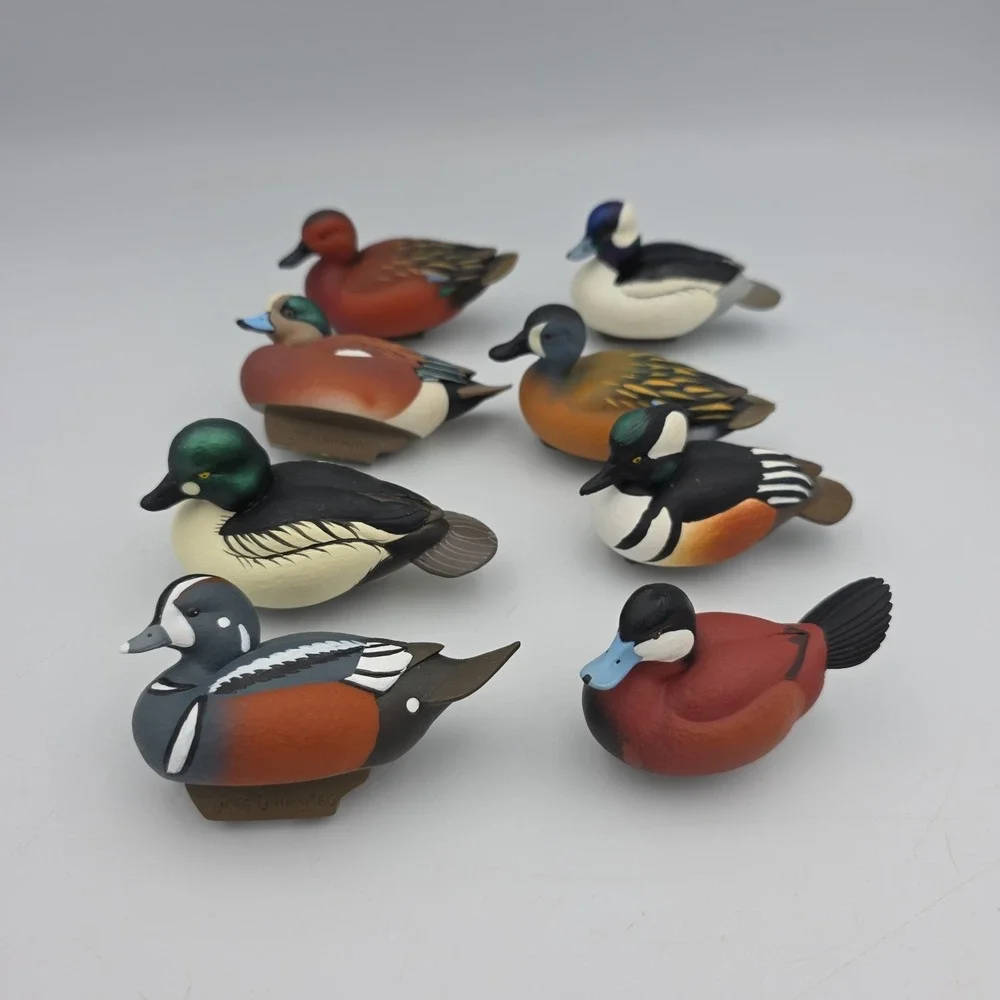 Jett Brunet Miniature Decoy Ducks Unlimited Decoys Lot Of 8  2006-2011, 013,015